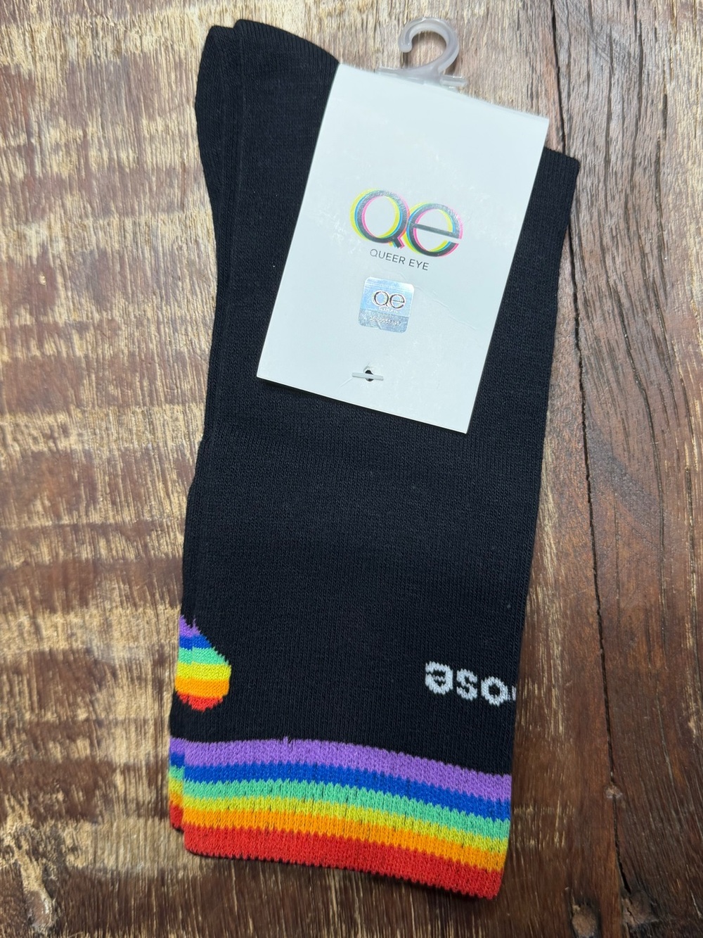 🌟5/$15🌟 Queer Eye “Choose Kindness” Rainbow Socks